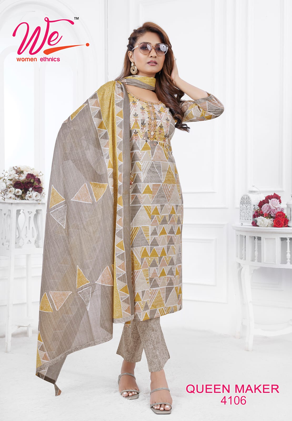 Queen Maker By We Printed Cotton Kurti With Bottom Dupatta Wholesale Shop In Surat